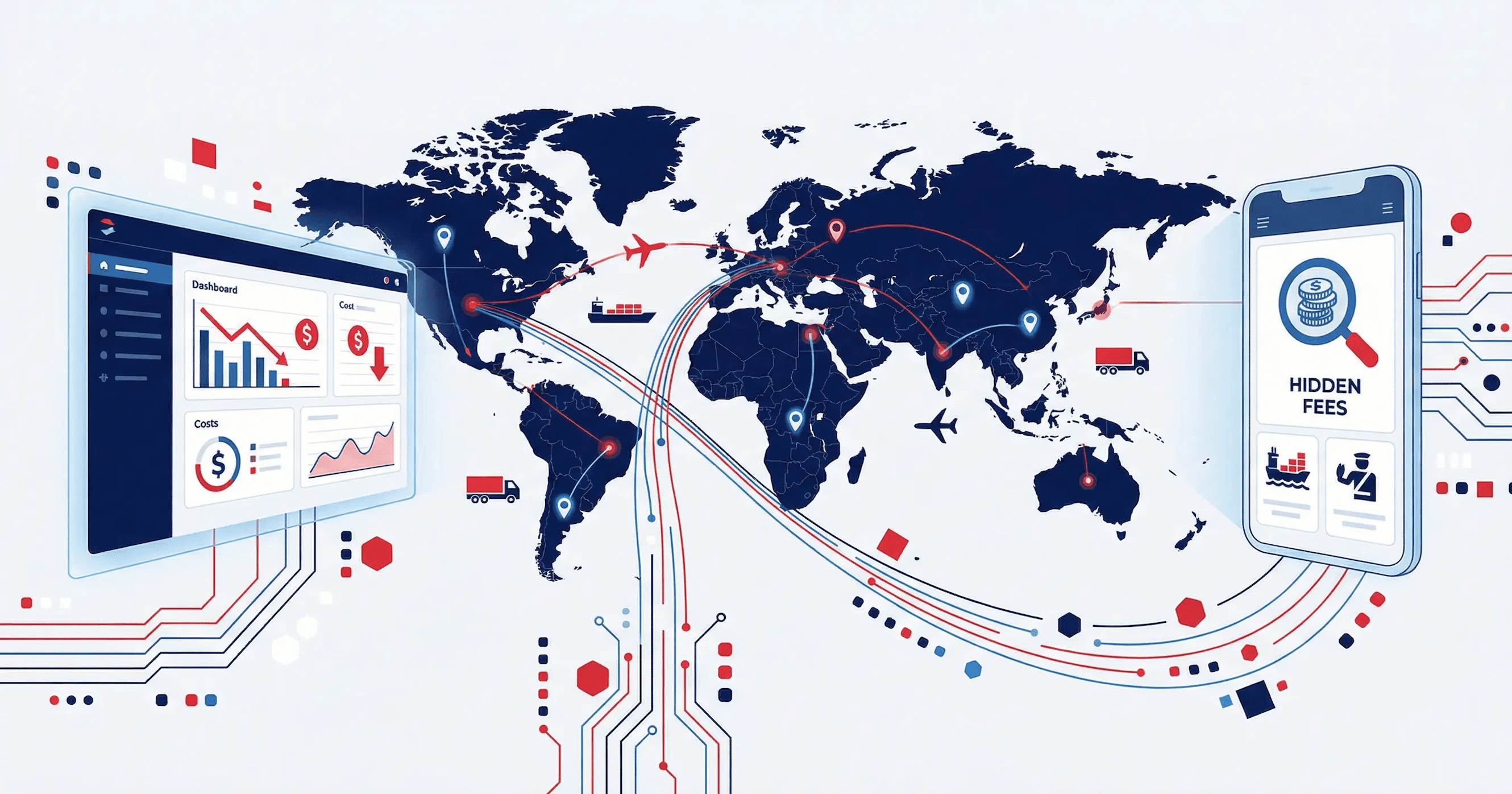 Dexpell digital shipment tracking dashboard — 24/7 container and cargo tracking