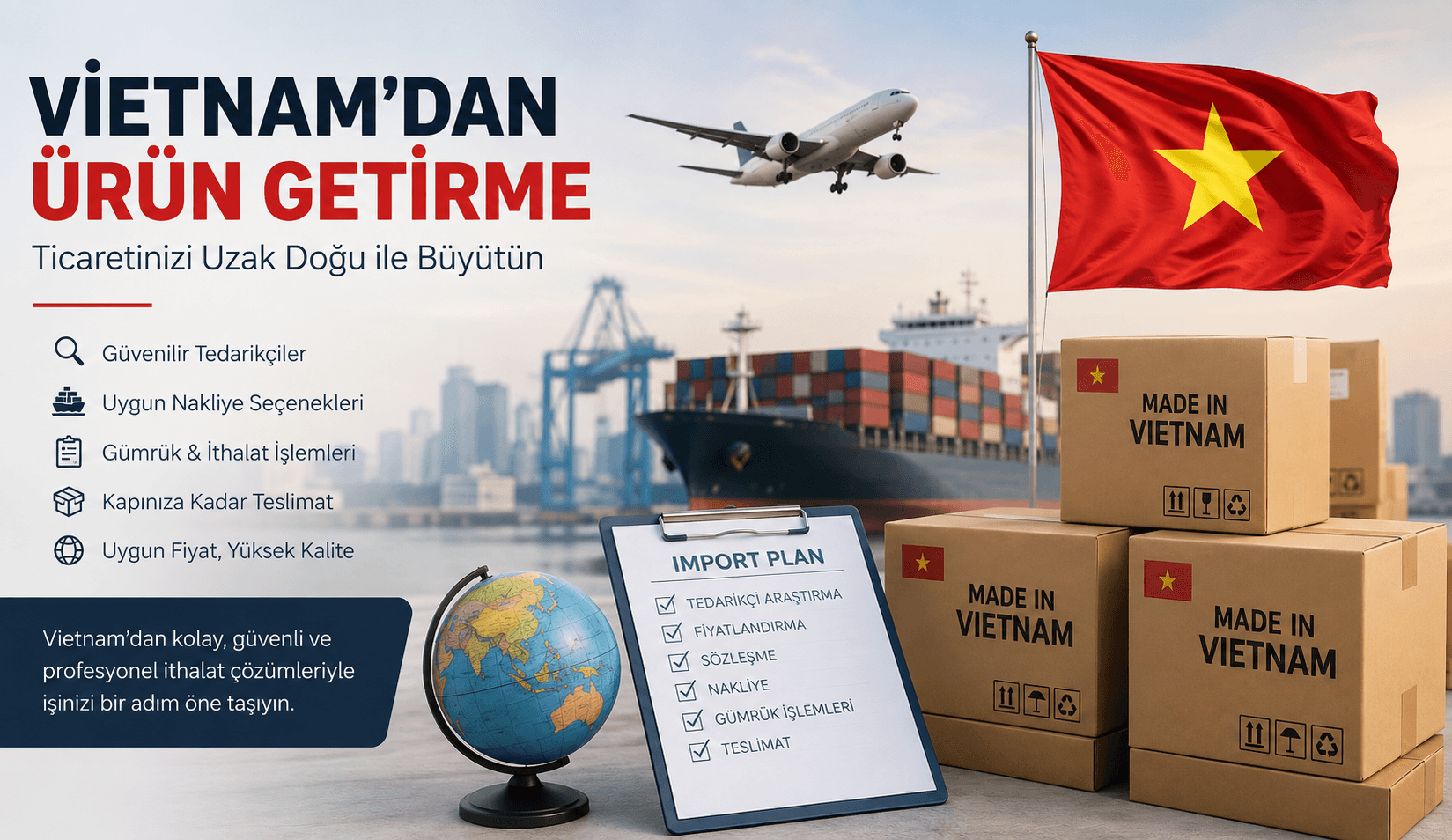 Vietnam'dan ürün getirme